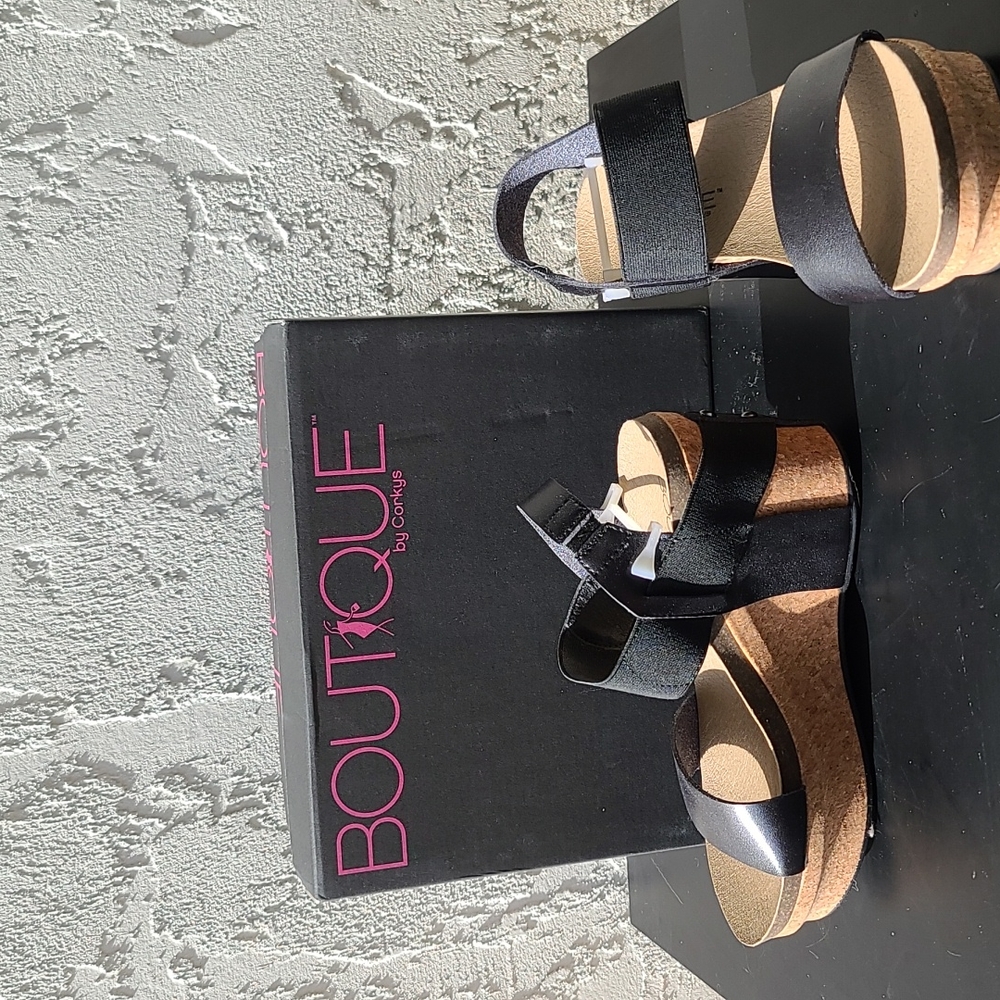 Cork Wedge Sandals